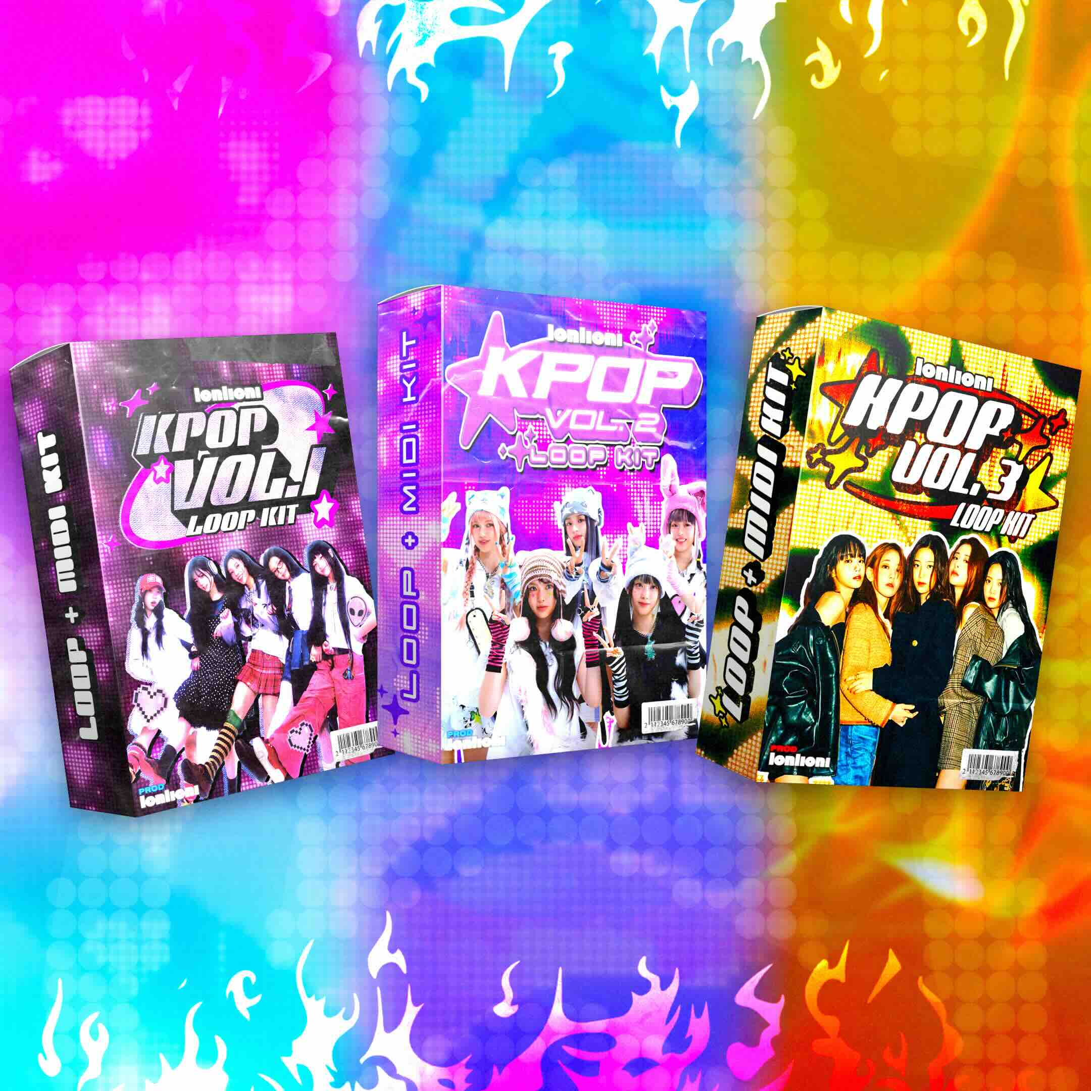 lonlioni Kpop Vol. 1-3 Loop + MIDI Kits Bundle