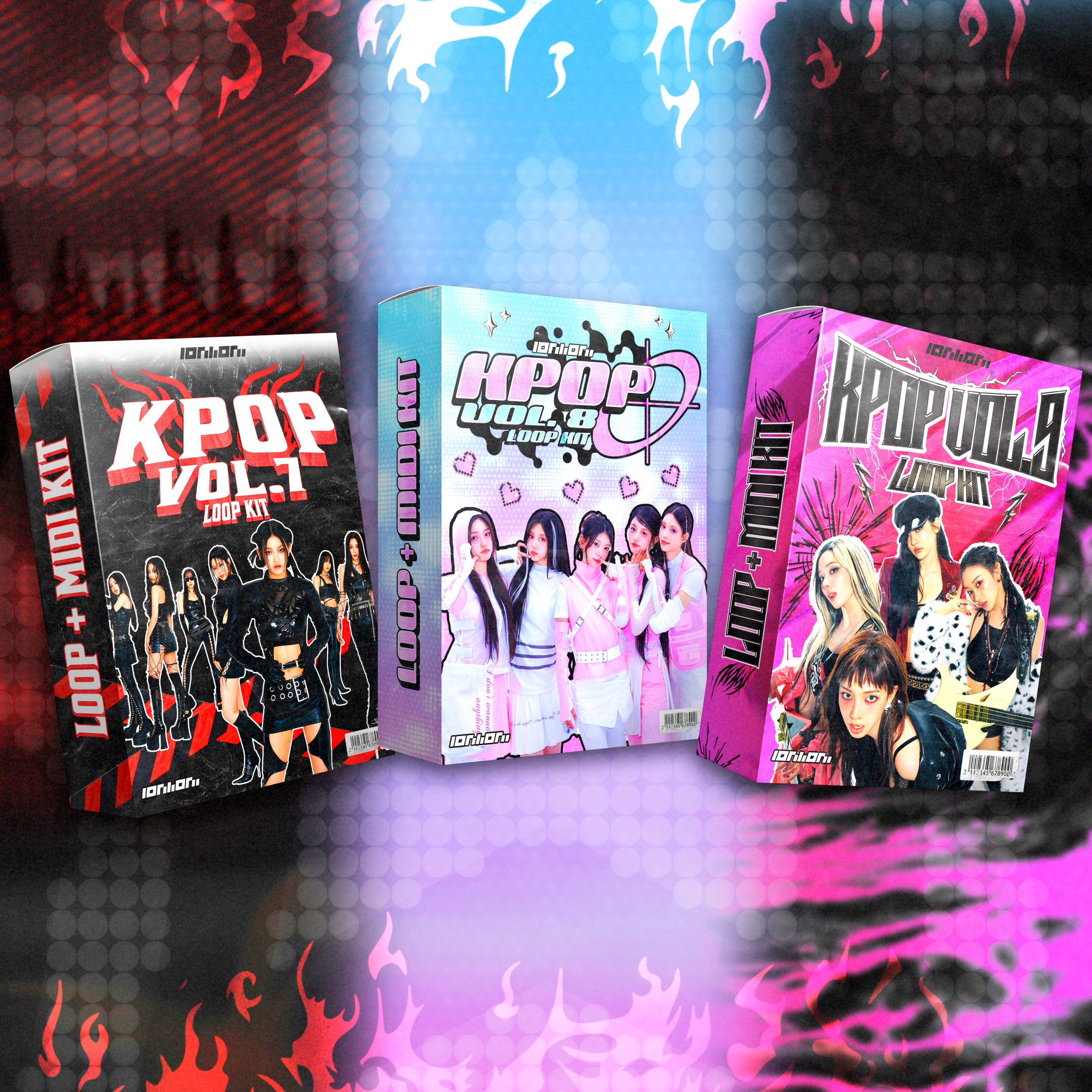 lonlioni Kpop Vol. 7-9 Loop + MIDI Kits Bundle
